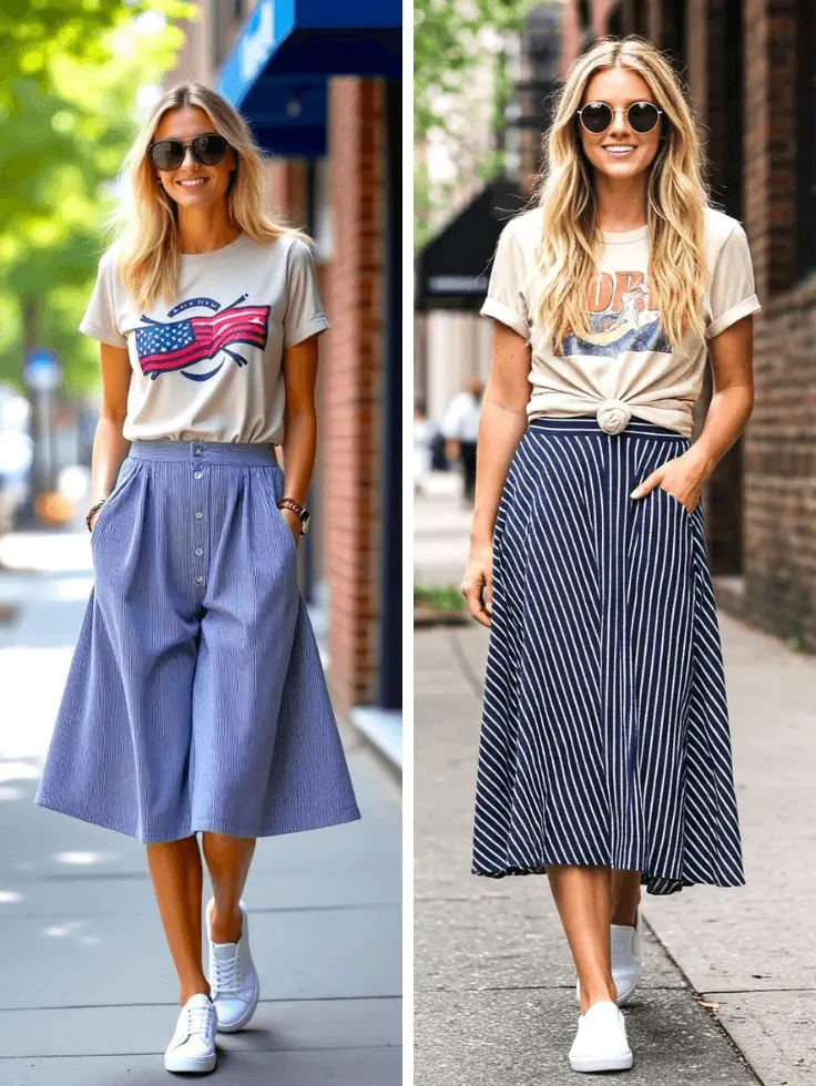 minimalist mod midiskirt